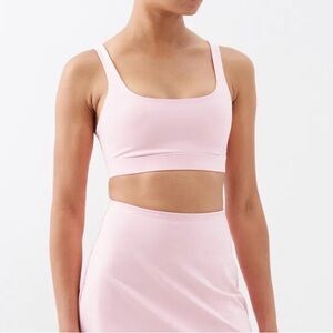 Women's Pink Andy Split Strap Sports Bra